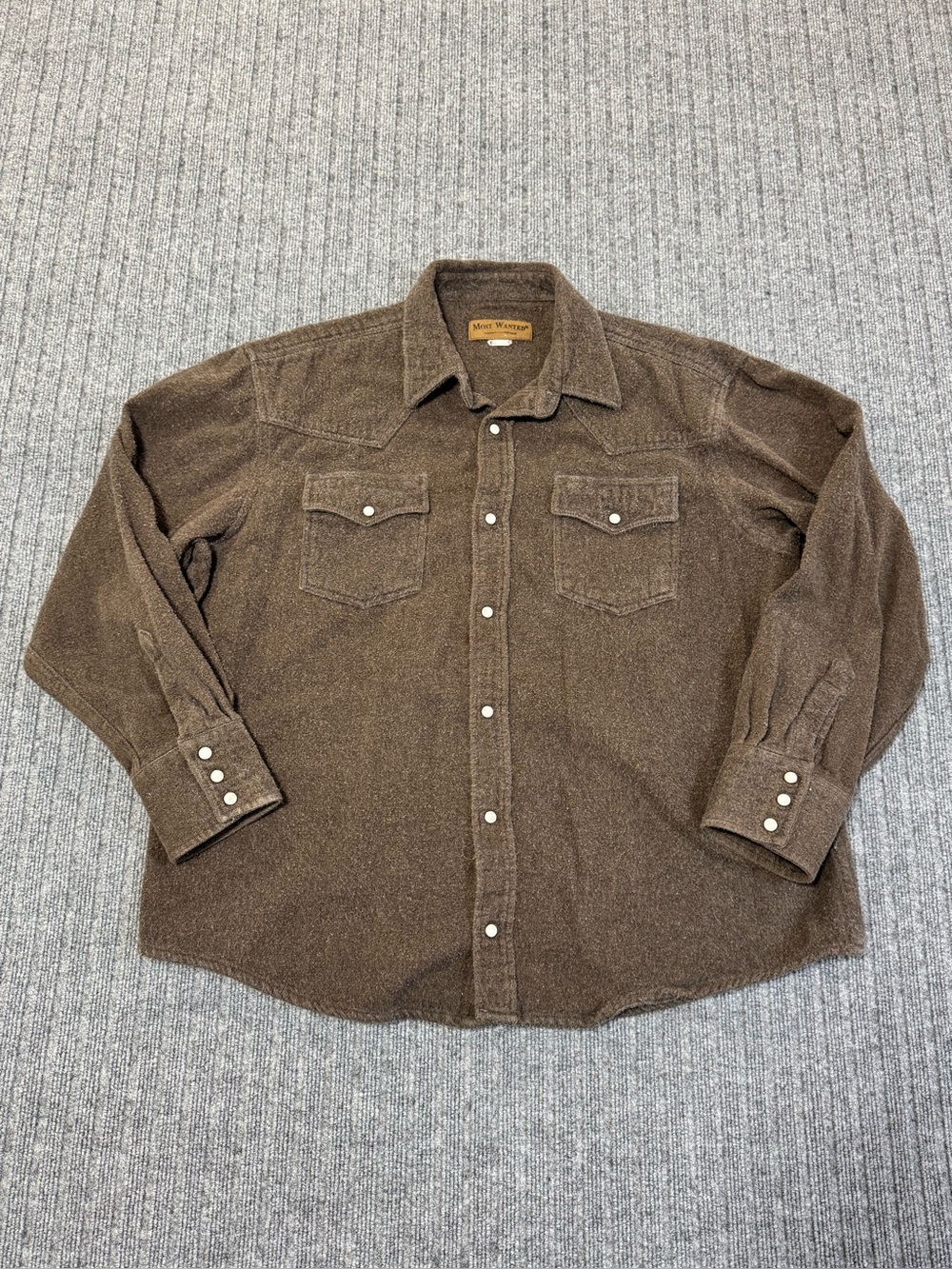 Most Wanted Pearl Snap‎ Heavy Cotton Shirt XL